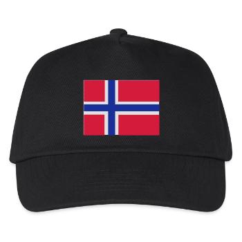 Norwegen - Kinder Basecap - Schwarz - Vorne