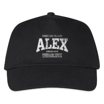 Alex Berlin Alexanderplatz (white extreme old) - Kids’ Baseball Cap - black - Front