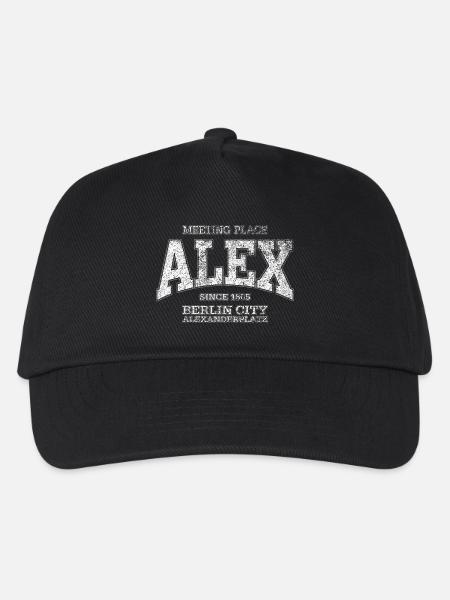Alex Berlin Alexanderplatz (white extreme old) - Kinder Basecap - Schwarz