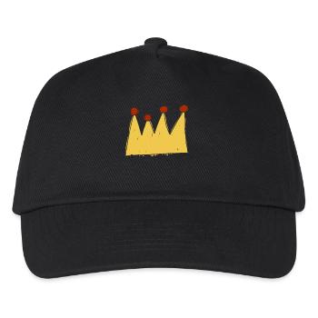 KÖNIGIN - Kinder Basecap - Schwarz - Vorne