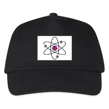 Physikteilchen aus The big bang Theory Geschenkide - Kinder Basecap - Schwarz - Vorne