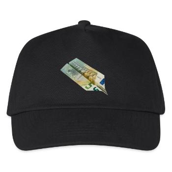 5-Euro-Schein - Kinder Basecap - Schwarz - Vorne