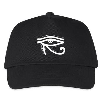 Rechtes Auge des Horus - Kinder Basecap - Schwarz - Vorne