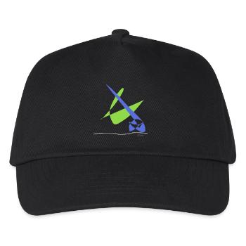 Couleur de la ligne - Casquette de baseball Enfant - noir - Devant