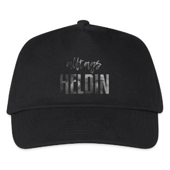 Alltags Heldin - Kinder Basecap - Schwarz - Vorne