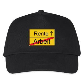 endlich RENTE - Kinder Basecap - Schwarz - Vorne