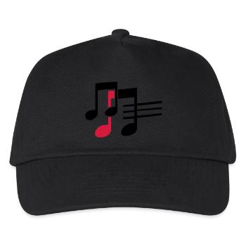 musik - Kinder Basecap - Schwarz - Vorne
