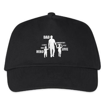 Father and Son - Father and Daughter Gift Daddy - Kids’ Baseball Cap - black - Front