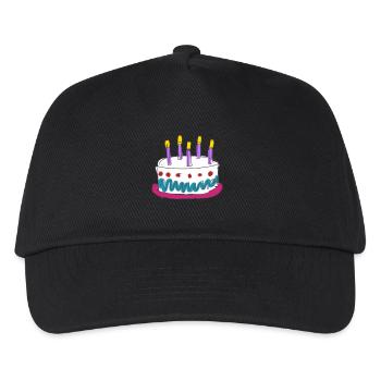 cake - Kids’ Baseball Cap - black - Front