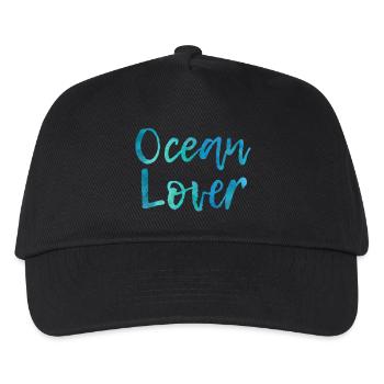 Ocean Lover - Casquette de baseball Enfant - noir - Devant