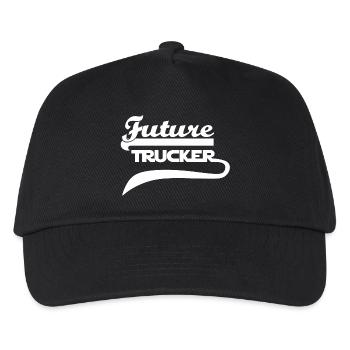 Truck Trucker - Kids’ Baseball Cap - black - Front