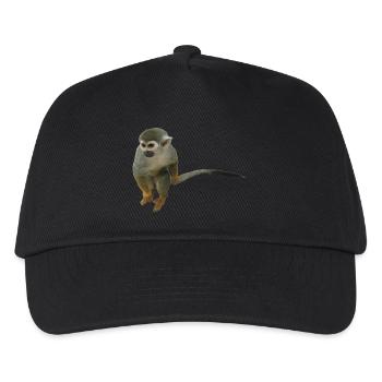 Affe - Kinder Basecap - Schwarz - Vorne