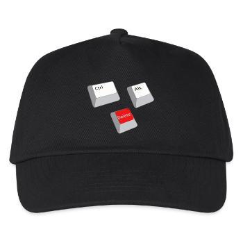 cntrl alt delete - Casquette de baseball Enfant - noir - Devant