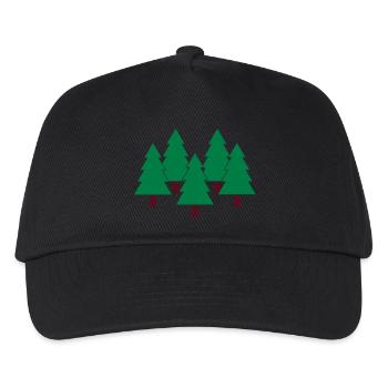 Bäume - Kinder Basecap - Schwarz - Vorne