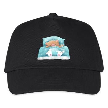 Teddy Bear est en train de dormir - Casquette de baseball Enfant - noir - Devant