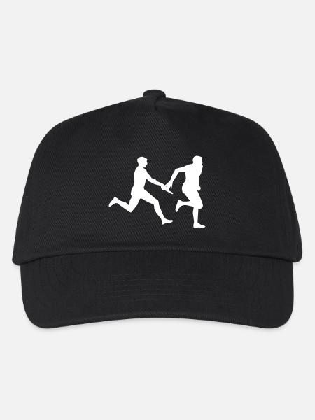 Staffellauf - Staffelläufer - Kinder Basecap - Schwarz