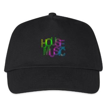 House Music - Kinder Basecap - Schwarz - Vorne