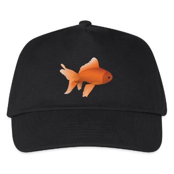 Goldfisch - Kinder Basecap - Schwarz - Vorne