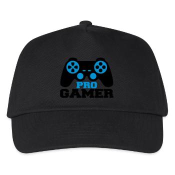 Pro Gamer Logo - Kinder Basecap - Schwarz - Vorne