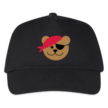 Piratenbär - Kids’ Baseball Cap - black - Front