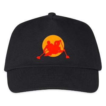 kanu kajak kanadier warmer - Kinder Basecap - Schwarz - Vorne
