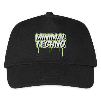 MINIMAL TECHNO - Kids’ Baseball Cap - black - Front