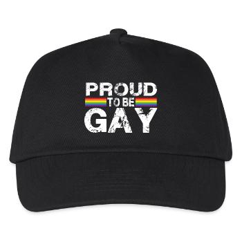 Proud To Be Gay - Kids’ Baseball Cap - black - Front