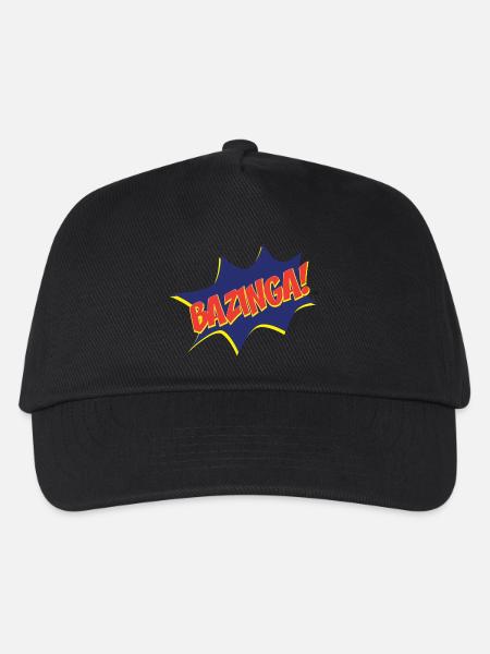 Tee shirt Homme Bazinga Comic - Casquette de baseball Enfant - noir