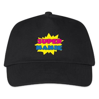 Super mamie - Kinder Basecap - Schwarz - Vorne