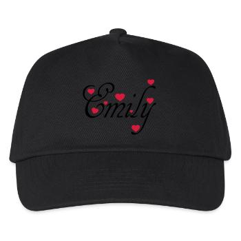 ♥ټI Love Emily-Vector Cute Confession Designټ♥ - Kids’ Baseball Cap - black - Front