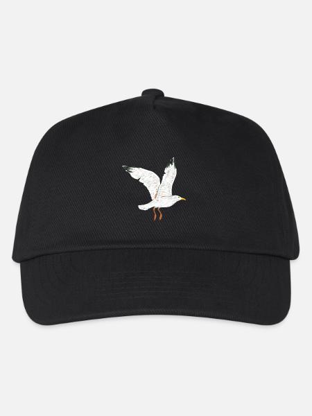 fliegende moewe vogel - Kinder Basecap - Schwarz