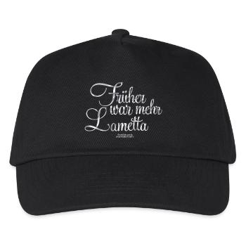 Früher war mehr Lametta - Kinder Basecap - Schwarz - Vorne
