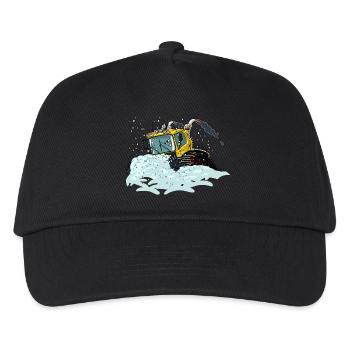 yellow snow shovel - Kids’ Baseball Cap - black - Front