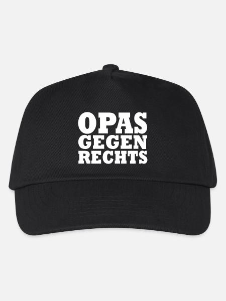 Opas gegen rechts - Kinder Basecap - Schwarz