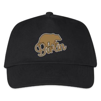 Bear Berlin Bear - Kids’ Baseball Cap - black - Front