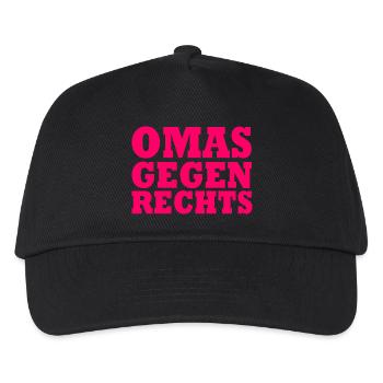 OMAS GEGEN RECHTS - Kinder Basecap - Schwarz - Vorne