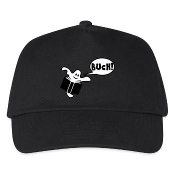 Buch - Kinder Basecap - Schwarz - Vorne
