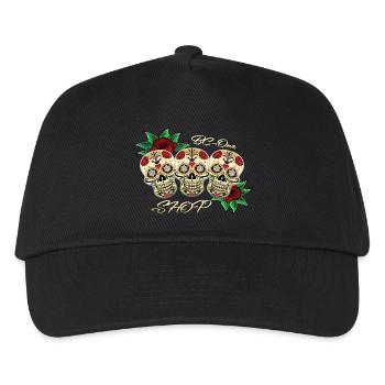 Totenköpfe - Kinder Basecap - Schwarz - Vorne