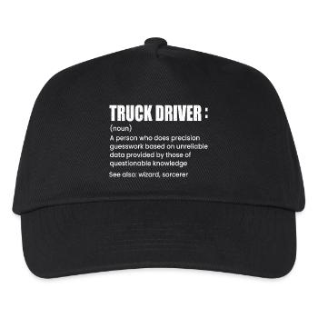 Truck driver - Kids’ Baseball Cap - black - Front