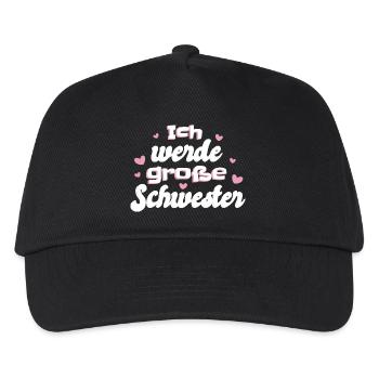 Liebevolle Schwester Botschaft - Kinder Basecap - Schwarz - Vorne