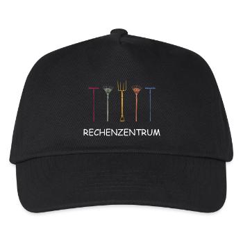 Rechenzentrum, Gärtner Garten EDV vintage Geschenk - Kinder Basecap - Schwarz - Vorne