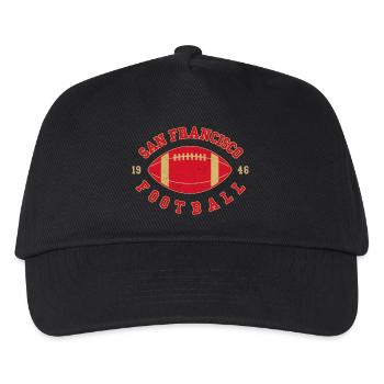 San Francisco Football Vintage Logo - Kids’ Baseball Cap - black - Front