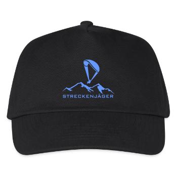 Gleitschirm_2 - Kinder Basecap - Schwarz - Vorne