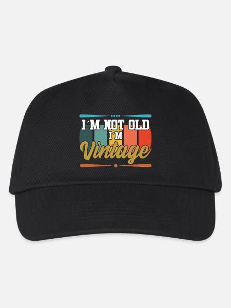 Ich bin nicht alt textile Geschenkidee - Kinder Basecap - Schwarz