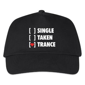 Single Taken Trance - Funny Shirt - Kids’ Baseball Cap - black - Front