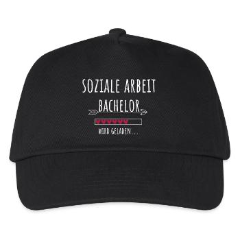 Soziale Arbeit Bachelor Studium Student Geschenk - Kinder Basecap - Schwarz - Vorne