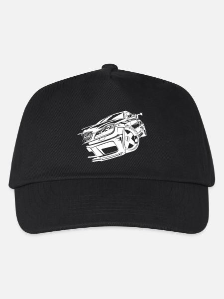 Auto Autoliebhaber Sportauto Rennfahrer Autofahrer - Kinder Basecap - Schwarz