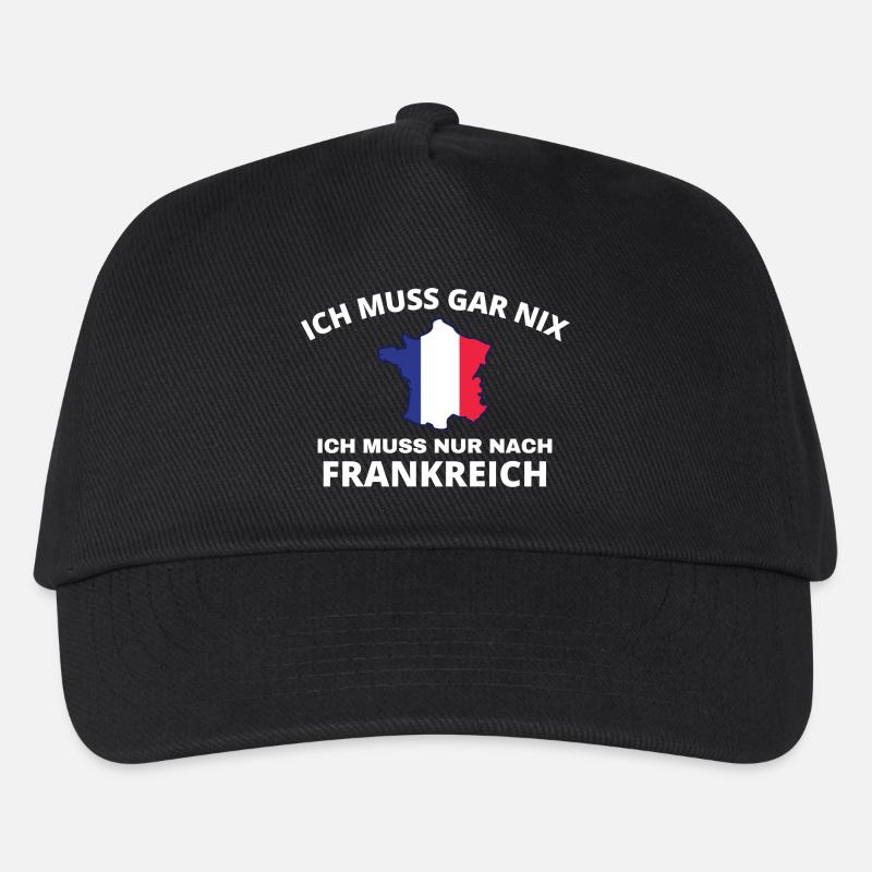 Frankreich Lustiger Spruch - Kinder Basecap - Schwarz