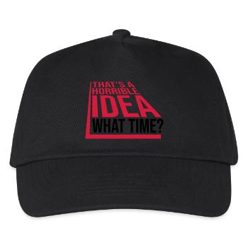 Thats a horrible Idea - Kids’ Baseball Cap - black - Front