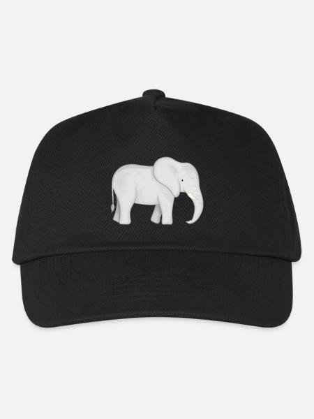 Elefant Baby - Kinder Basecap - Schwarz